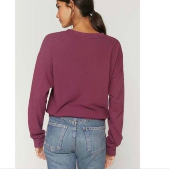 NWT Spiritual Gangster Om Malibu Soft Purple Pullover relaxed Crew Neck size XS - Picture 5 of 16